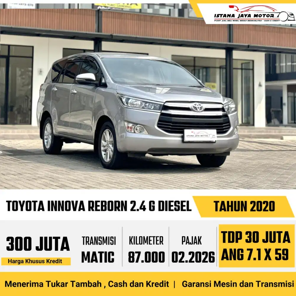 Toyota Kijang Innova G Diesel AT th 2020 #istana jaya motor