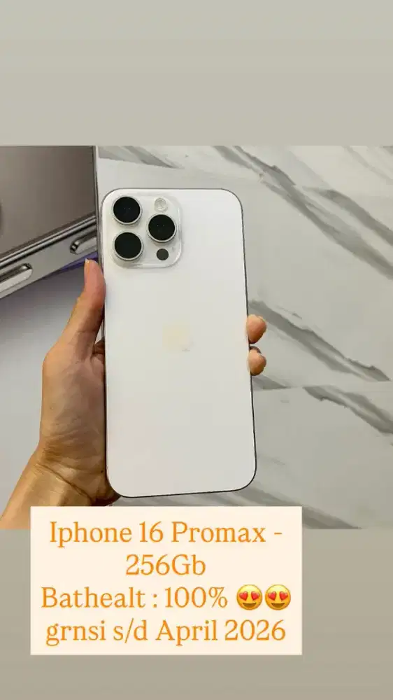 Iphone 16 promax 256gb white ibox