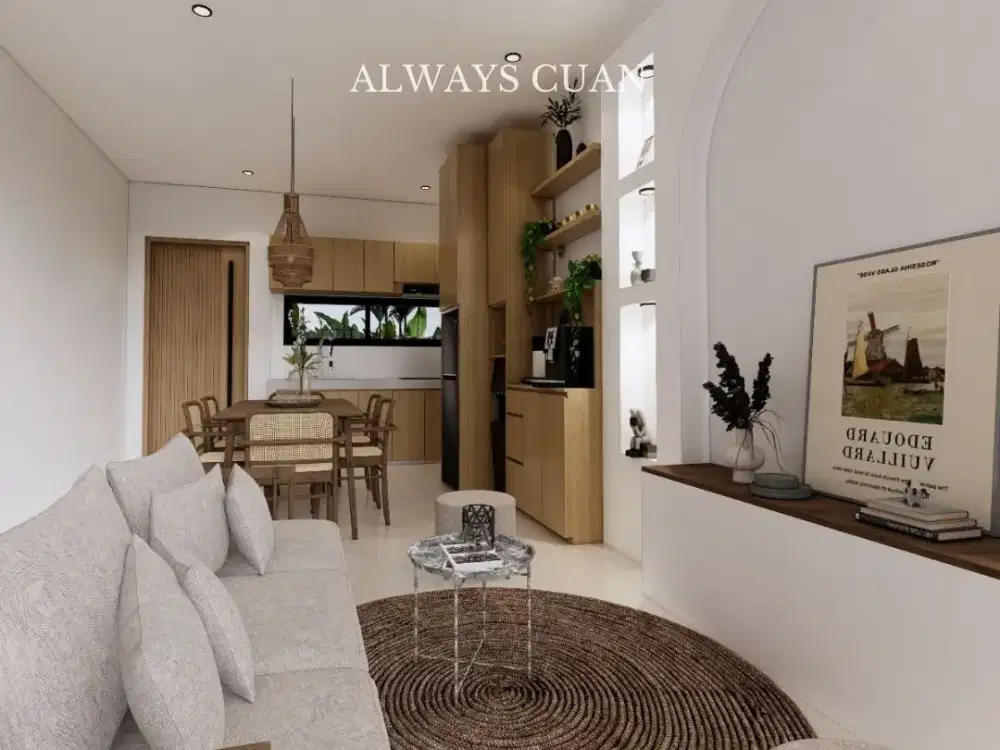 villa baru dijual full perabotan dan dekat pantai canggu