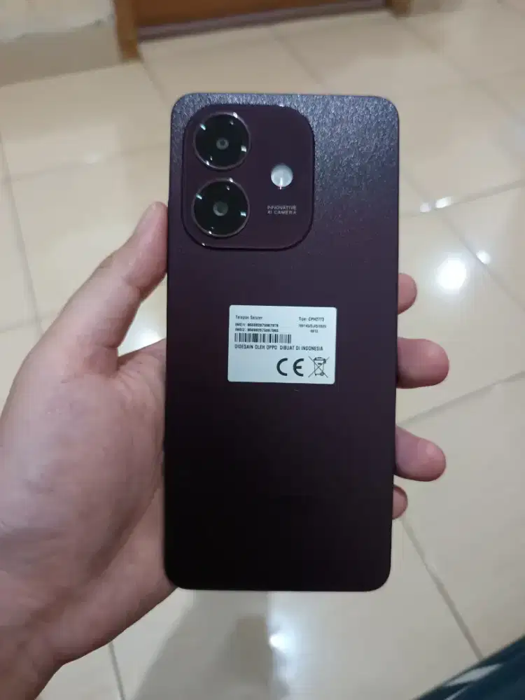 Oppo A5i 4/128GB Fullset mulus kayak baru