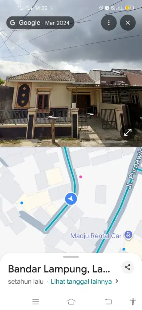 Disewakan Rumah di daerah Gunung terang Purnawirawan 7