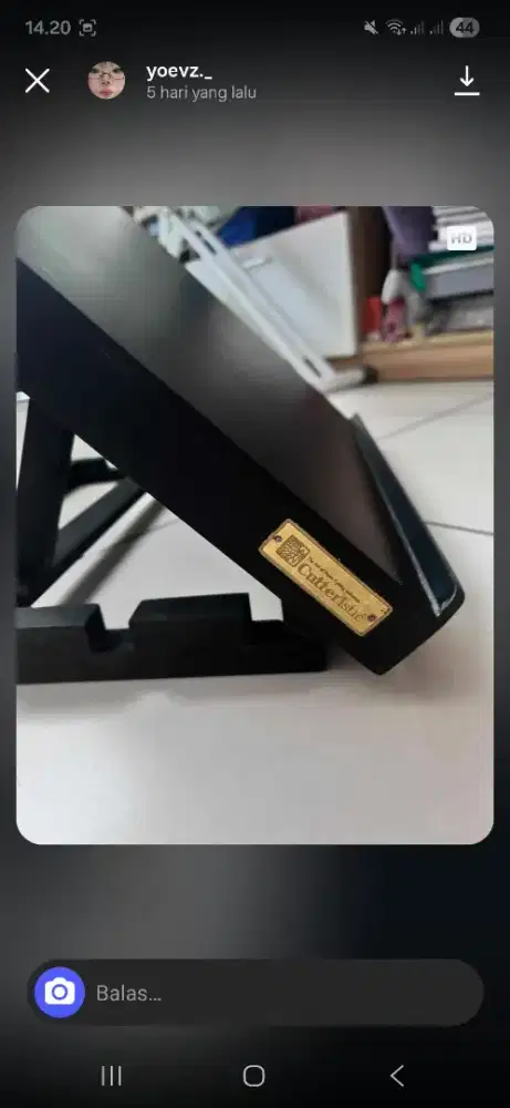 Meja Gambar / Belajar / Laptop Cutteristic Asli Hitam