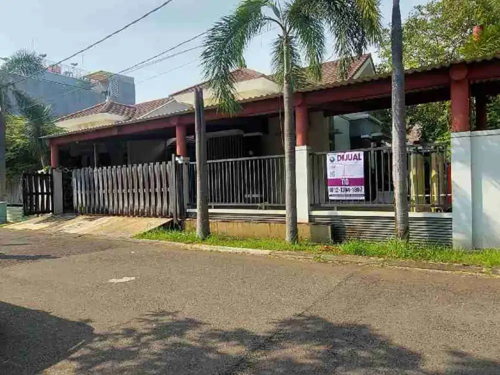 Rumah Hook Besar Lingkungan Asri Di Harapan Indah Bekasi