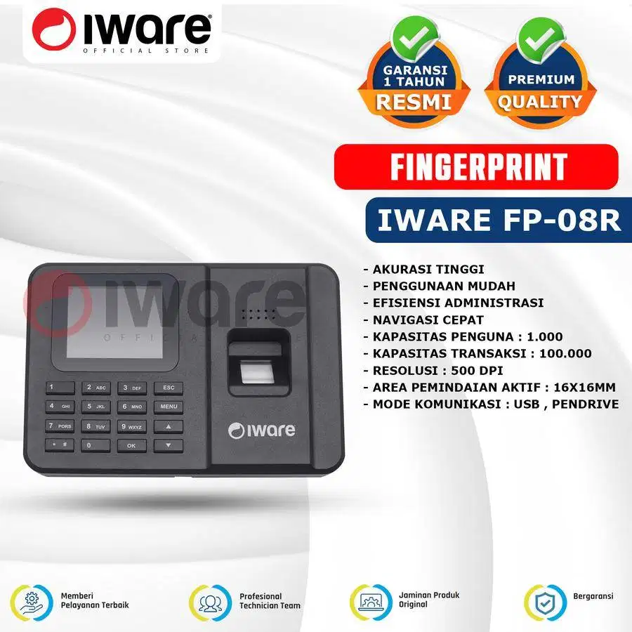 MESIN ABSENSI FINGERPRINT IWARE