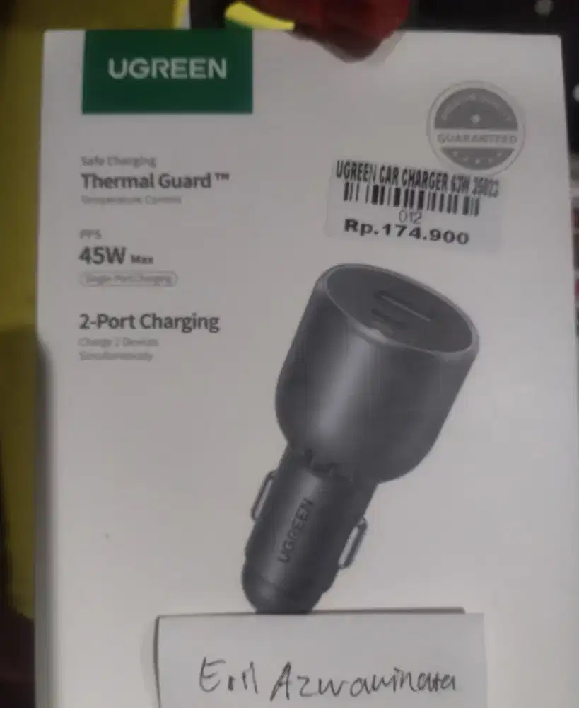 UGREEN CAR CHARGER 63W 15023
