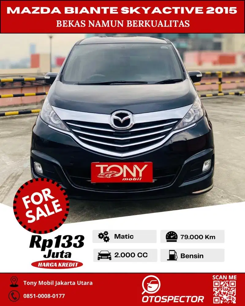 Mazda Biante 2.0L AT 2015 Hitam