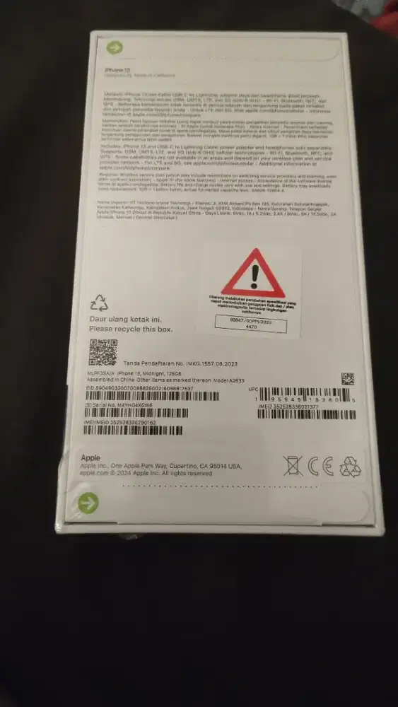 Iphone 13 128GB ( Baru)