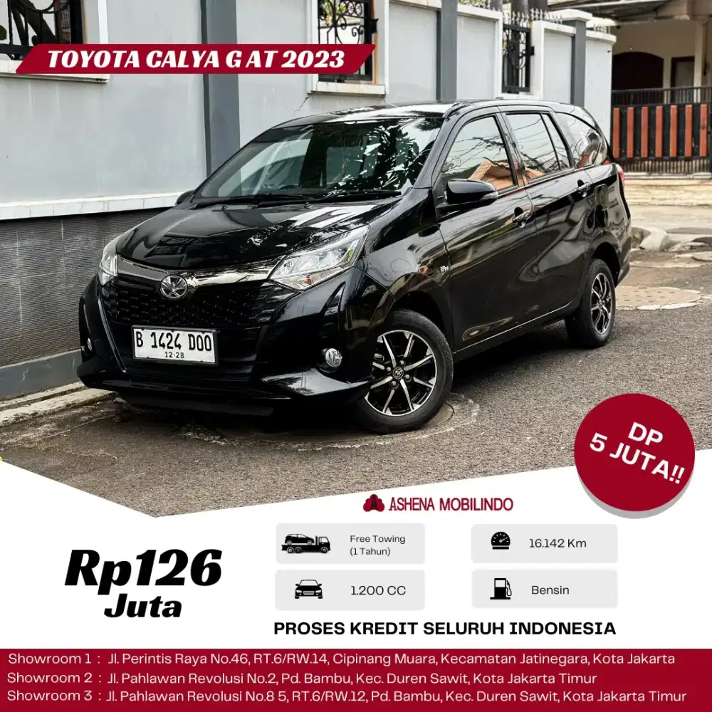 Calya G AT 2023 Hitam DP 5jt Cash Atau Kredit Terbaik SeOLX!