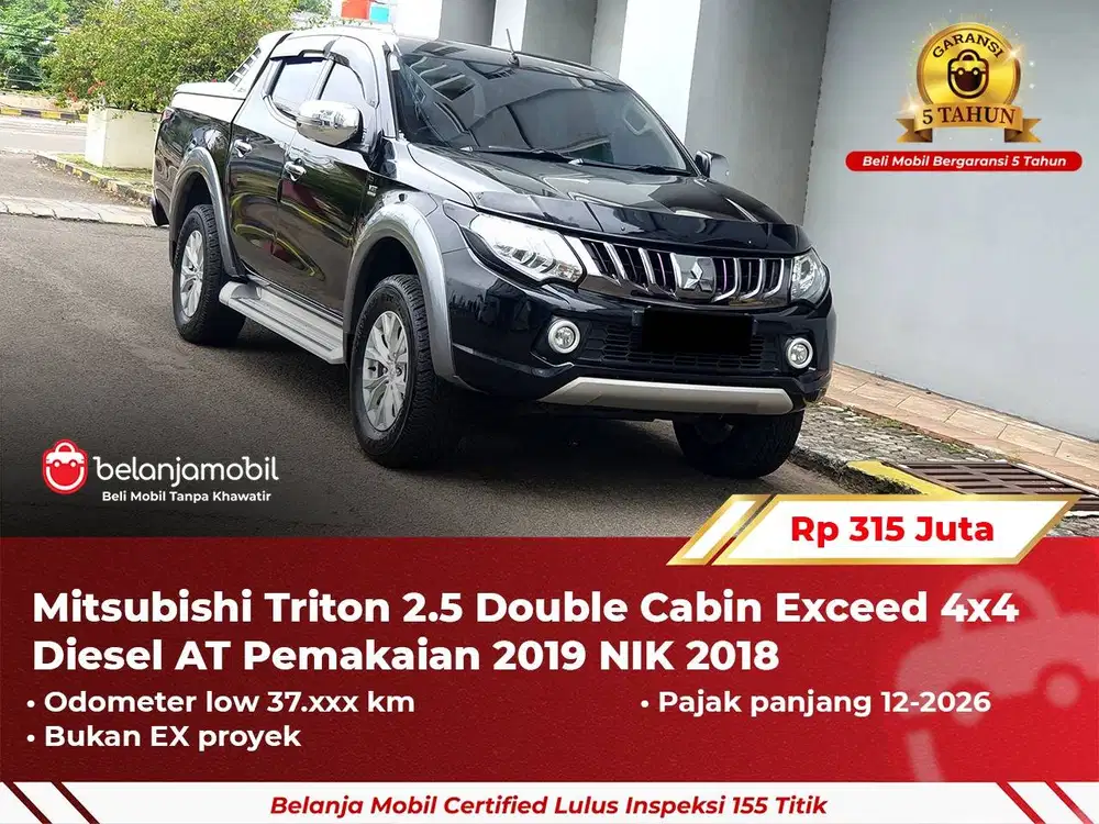 [ 4x4 ] Mitsubishi Triton 2.5 Double Cabin Exceed AWD Diesel 2018/201