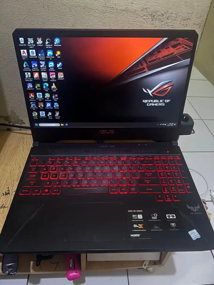 LAPTOP GAMING ASUS TUF FX505GD UPGRADE RAM 16GB SSD 512GB HDD 1TB