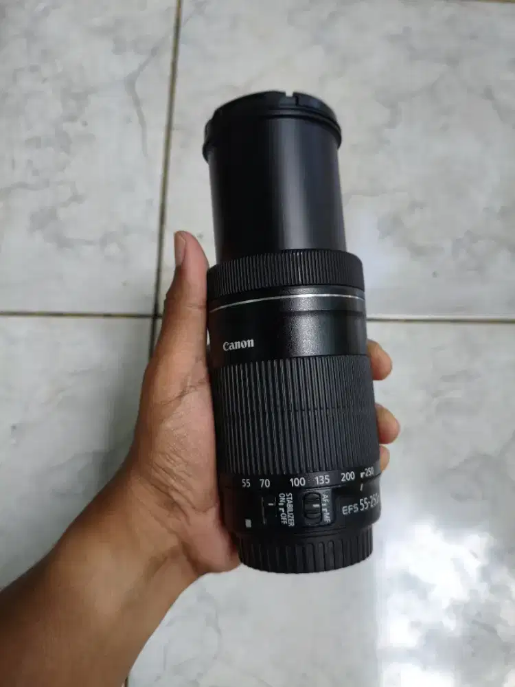 Lensa Tele Canon 55-250 IS STM Like New