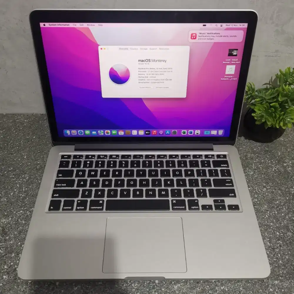 Macbook Pro Retina 2015 core i5 SSD 1Tb Ram 16Gb
