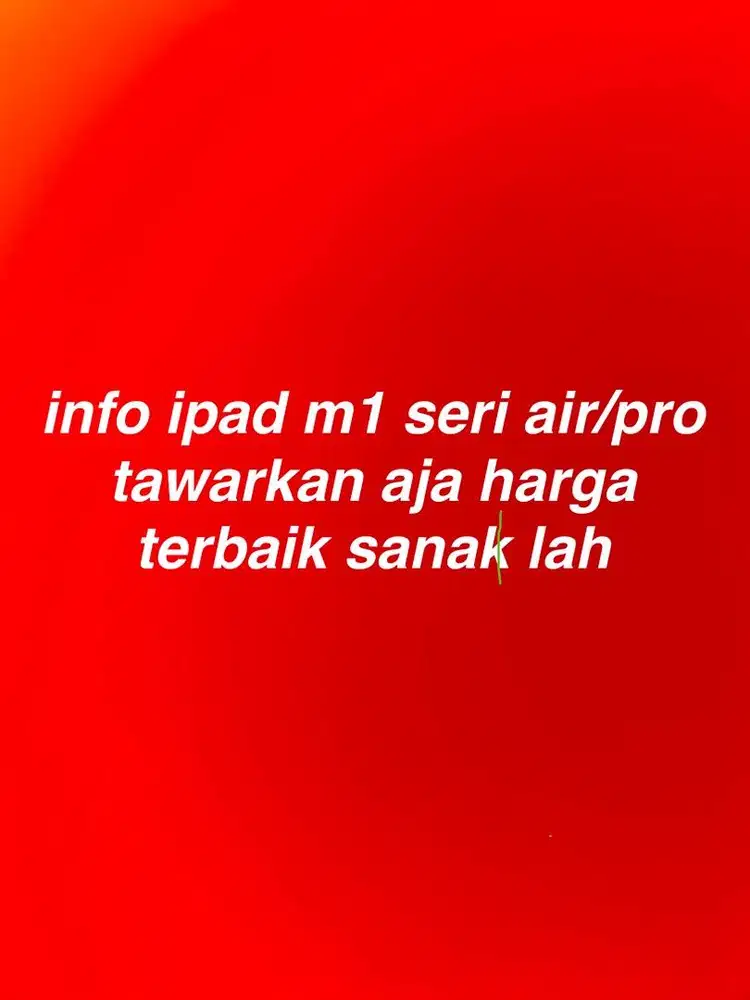 mencari/menukari ipad air 5/6/7 m1/m2/m3/m4