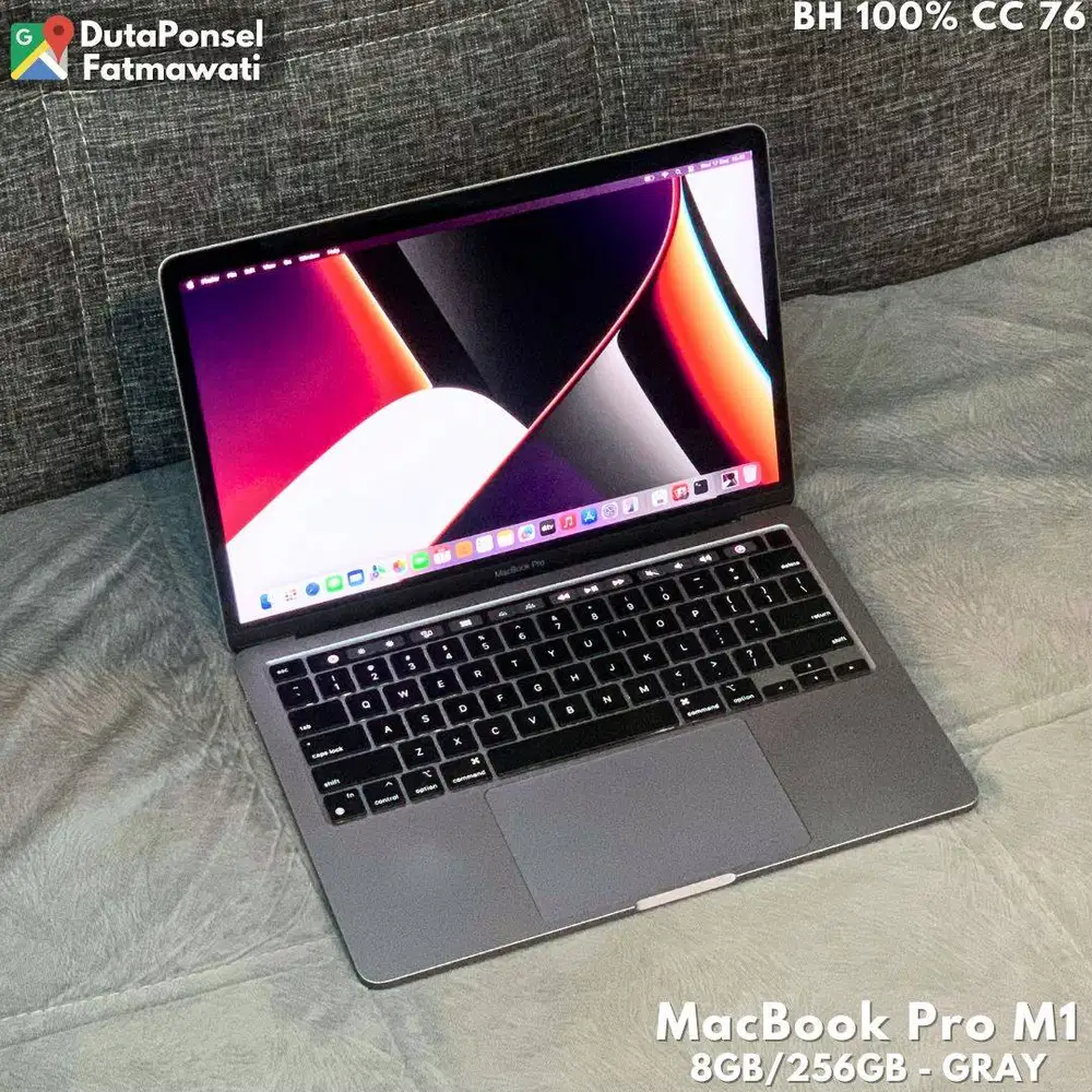 MACBOOK PRO M1 TOUCHBAR 8GB/256GB BH 100% CC 79