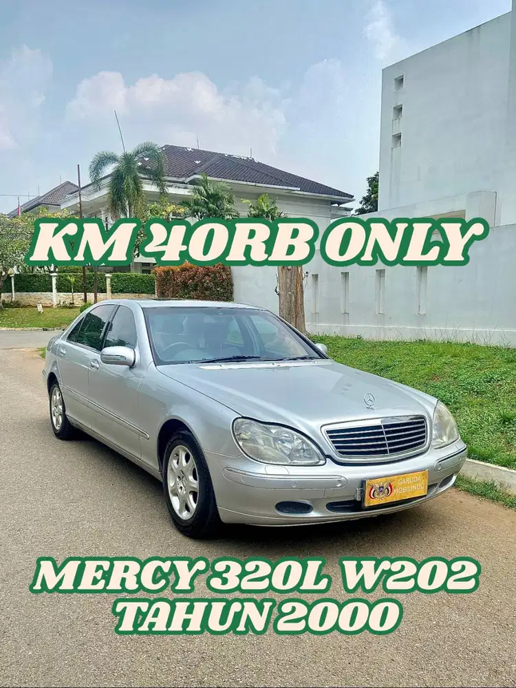 KM 40RB! MERCY S 320L W202 TAHUN 2000 FULL ORIGINAL