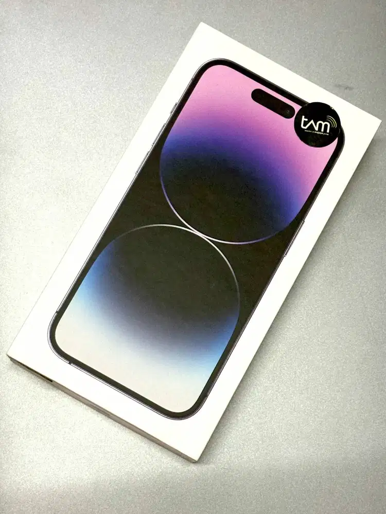 BOX ONLY iPhone 14 Pro - Deep Purple, 128GB | Original TAM (bukan OEM)