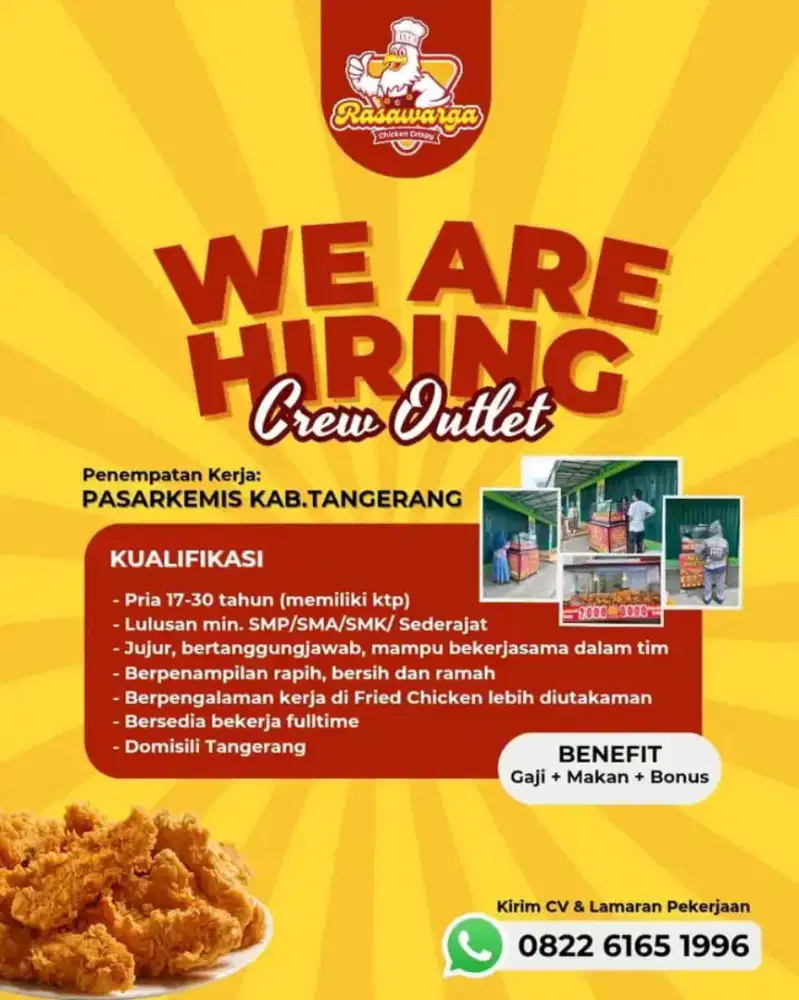 Loker Crew Chicken RW Rasa Warga