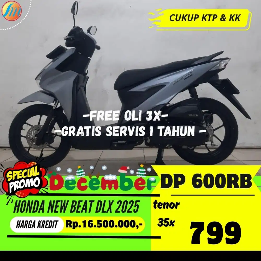 HONDA NEW BEAT DELUXE 2025 KREDIT DP CUKUP 600RB ANGSURAN RINGAN