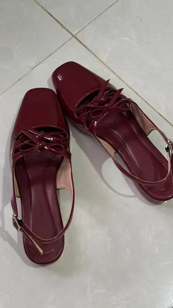FAYT DAWN FLATSHOES BURGUNDY SIZE 40