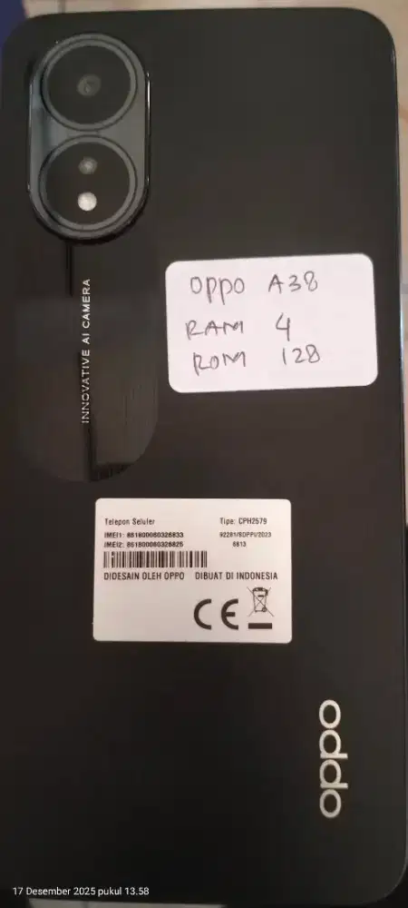 Oppo a38 Second