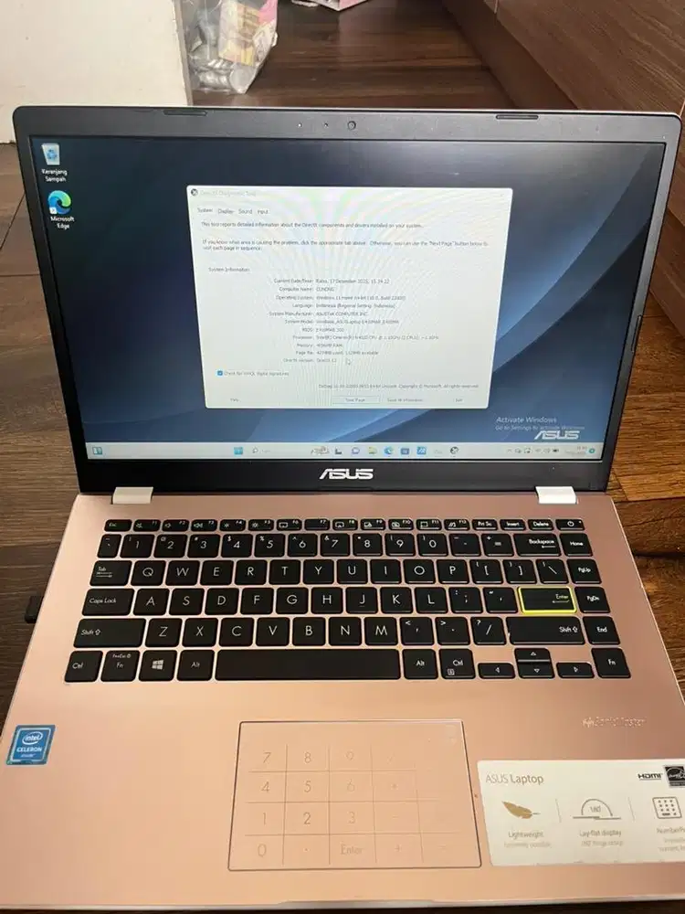 laptop asus e410m kondisi istimewa