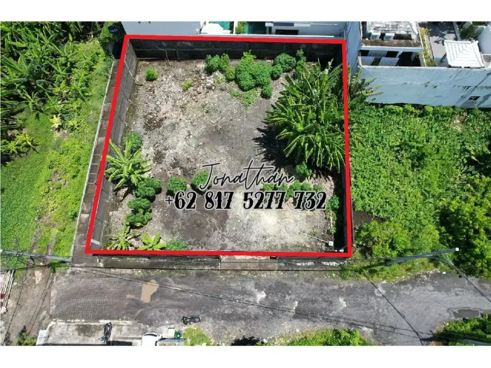 Dijual Tanah Prime 600 m2 Dekat Pantai Berawa Zona Pariwisata SHM Freehold