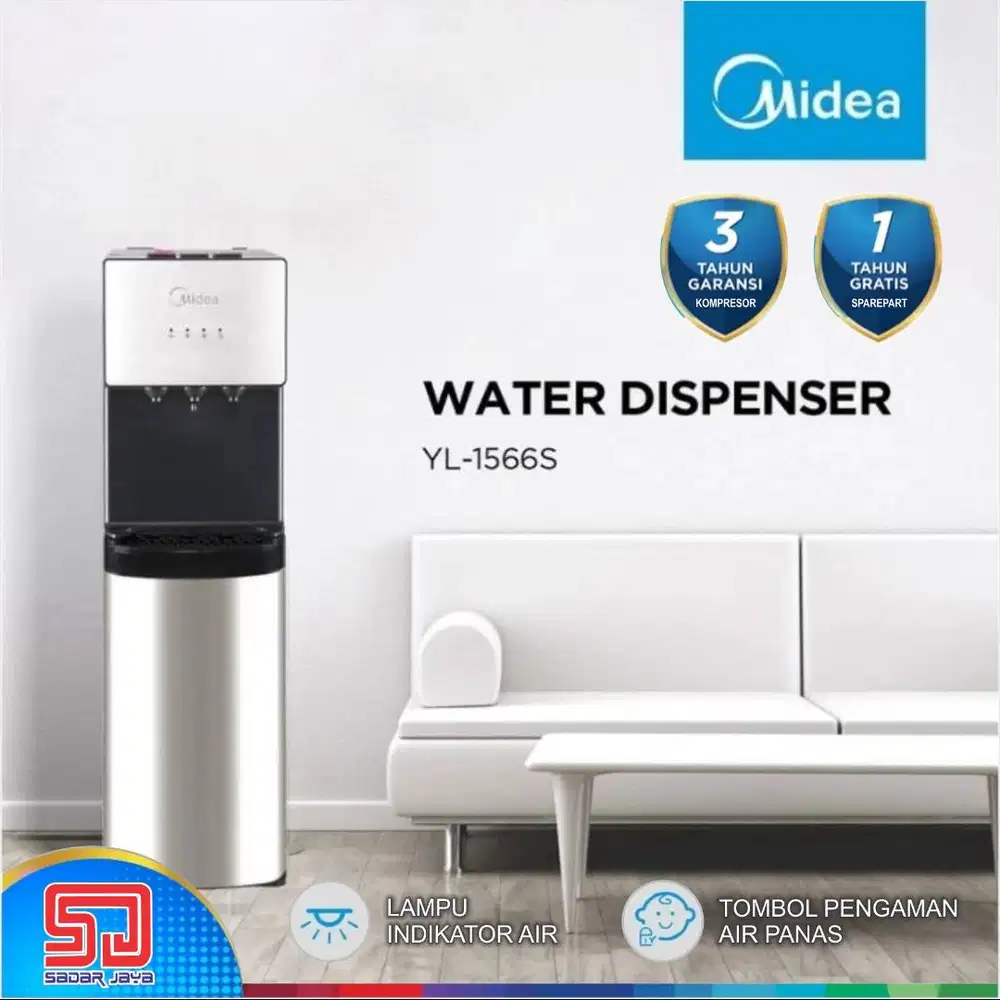 MIDEA YL-1566S Bottom Loading Dispenser Air Galon Bawah stainless