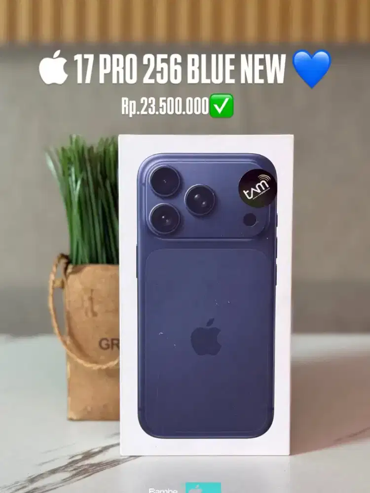 iPhone 17 Pro Deep Blue 256 New Resmi iBox