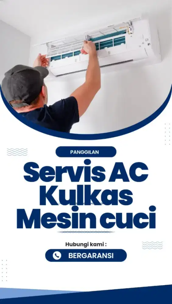 Service AC, kulkas dan mesin cuci Servis panggilan Bergaransi