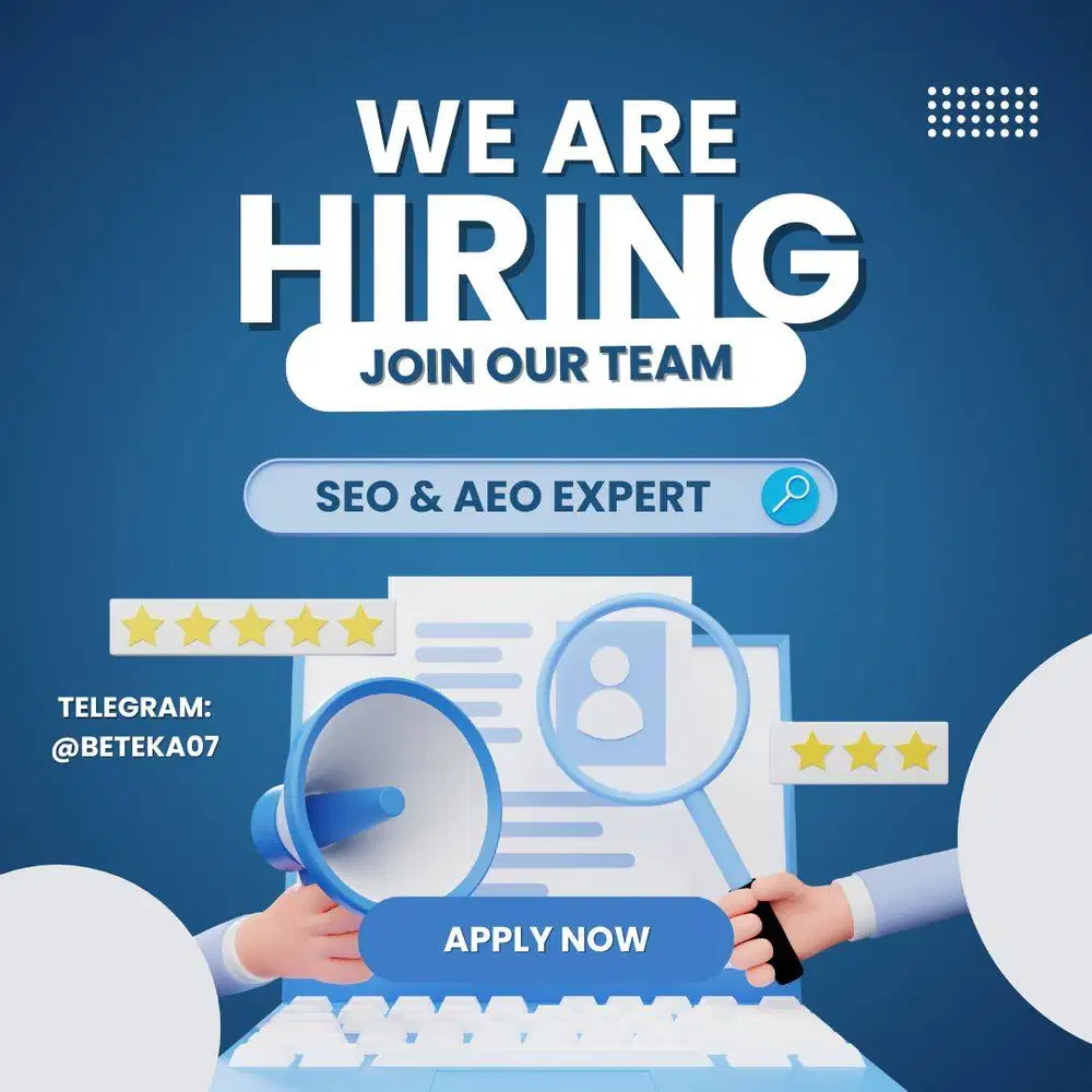 WE ARE HIRING — SEO & AEO EXPERT