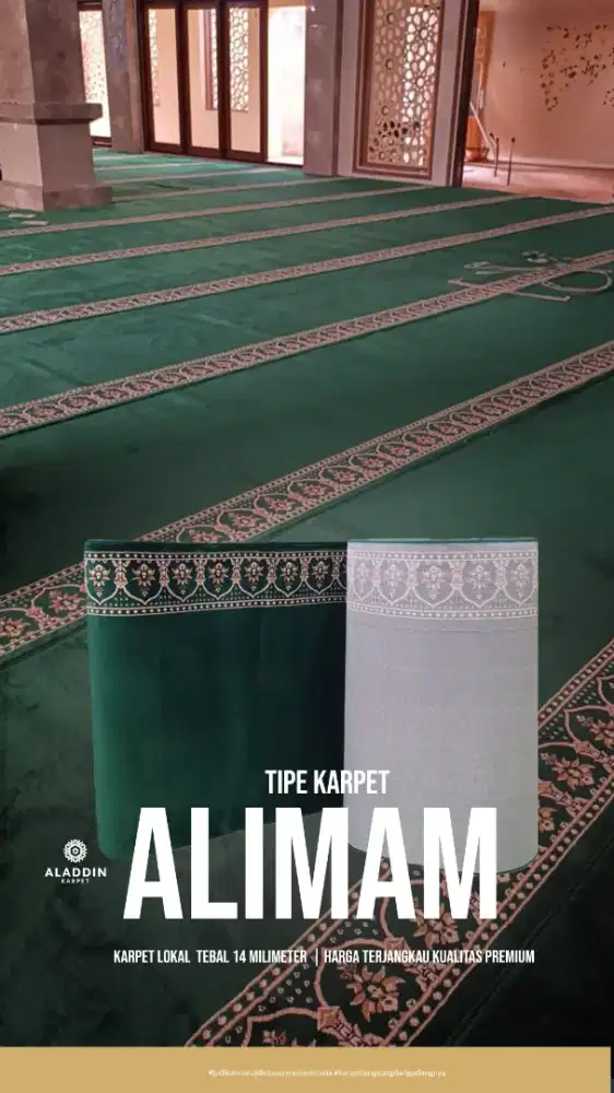 Ambal Sajadah Karpet Masjid Termurah. Tersedia Lokal maupun Impor