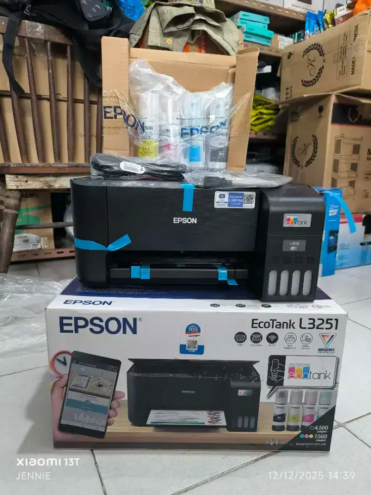 TERBARU!!! PRINTER EPSON L3215 MULTIFUNGSI PRIN SCAN COPY WIFI GARANSI