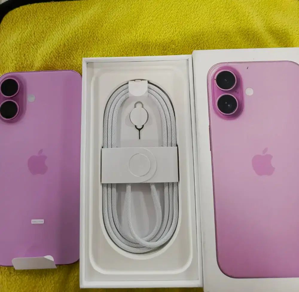 iPhone 16 pink 128gb Ex:iBox buka segel dus aja dan blum aktif