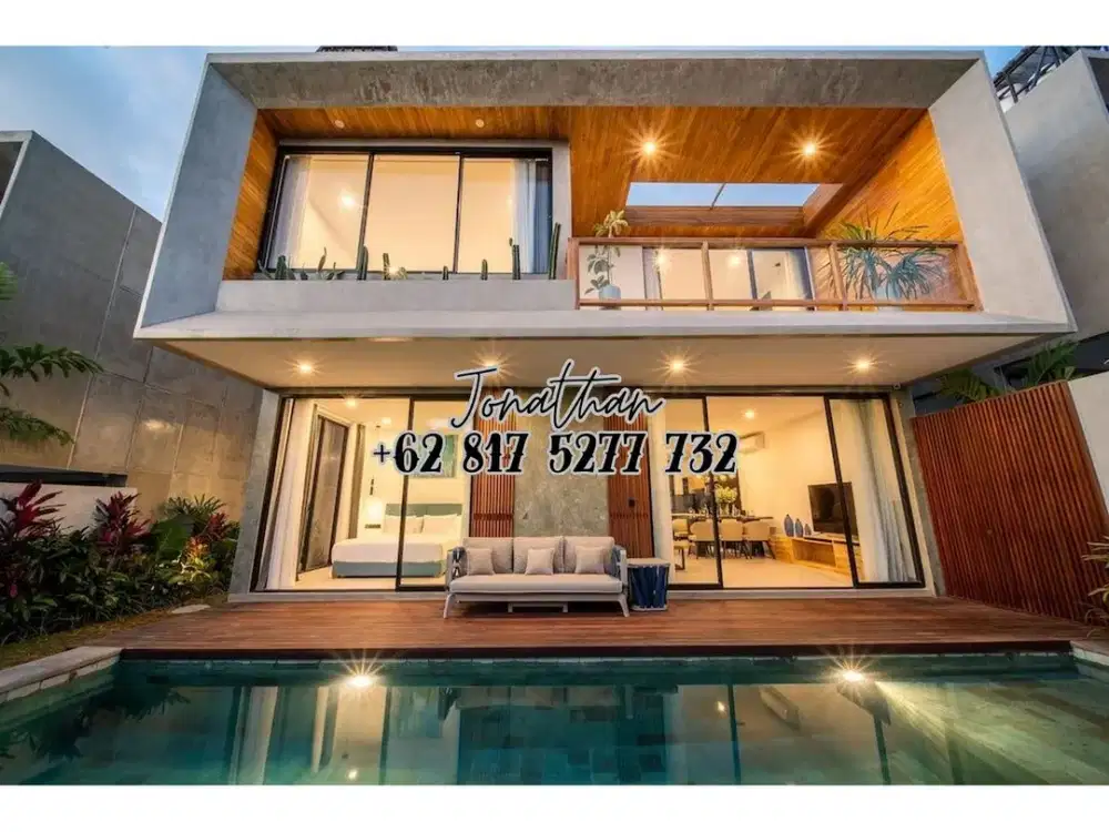 Disewakan Villa 2 Kamar Berawa Canggu Bali Leasehold Dekat Pantai