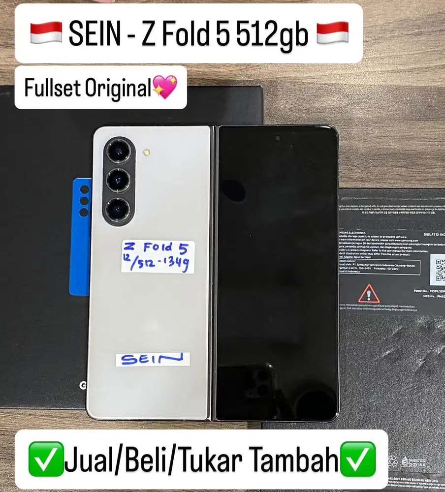 Samsung z fold 5 12/512gb  Ex sein bisa di cicil 0%