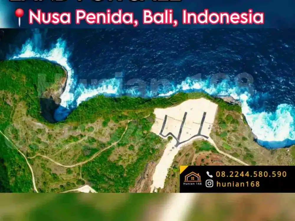 Tanah Kavling Siap Bangun Rumah Villa Vila Ocean Sea View Laut Ubud Tebing Cliff Sekartaji, Nusa Penida Bali Klungkung Klingking Kelingking Beach Pantai Investment Resto Bar Island Pulau For Sale Dijual
