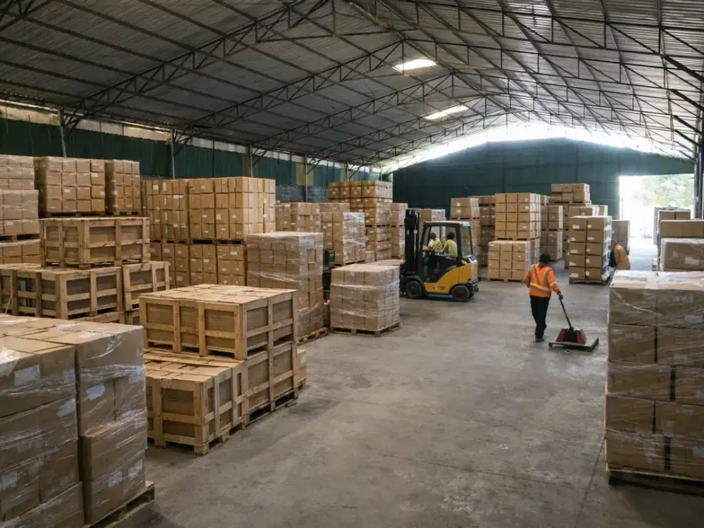 Gudang Bersama Menerima Jasa Penitipan Barang Mobil Motor dan Area Bongkar Muat