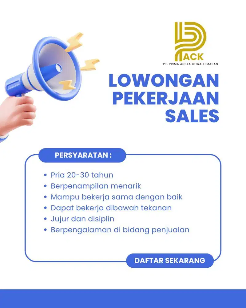 Lowongan Pekerjaan Sales