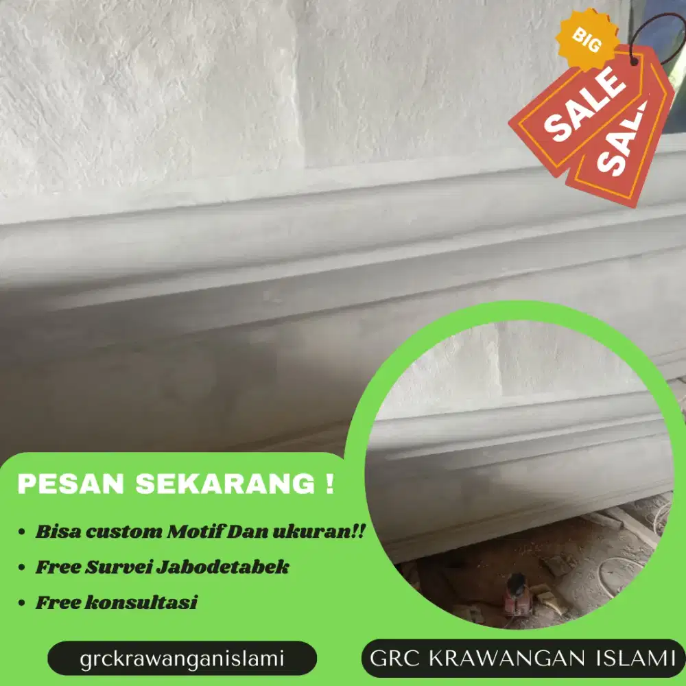 Cara pasang lisplang beton di Bekasi, Depok, Bogor