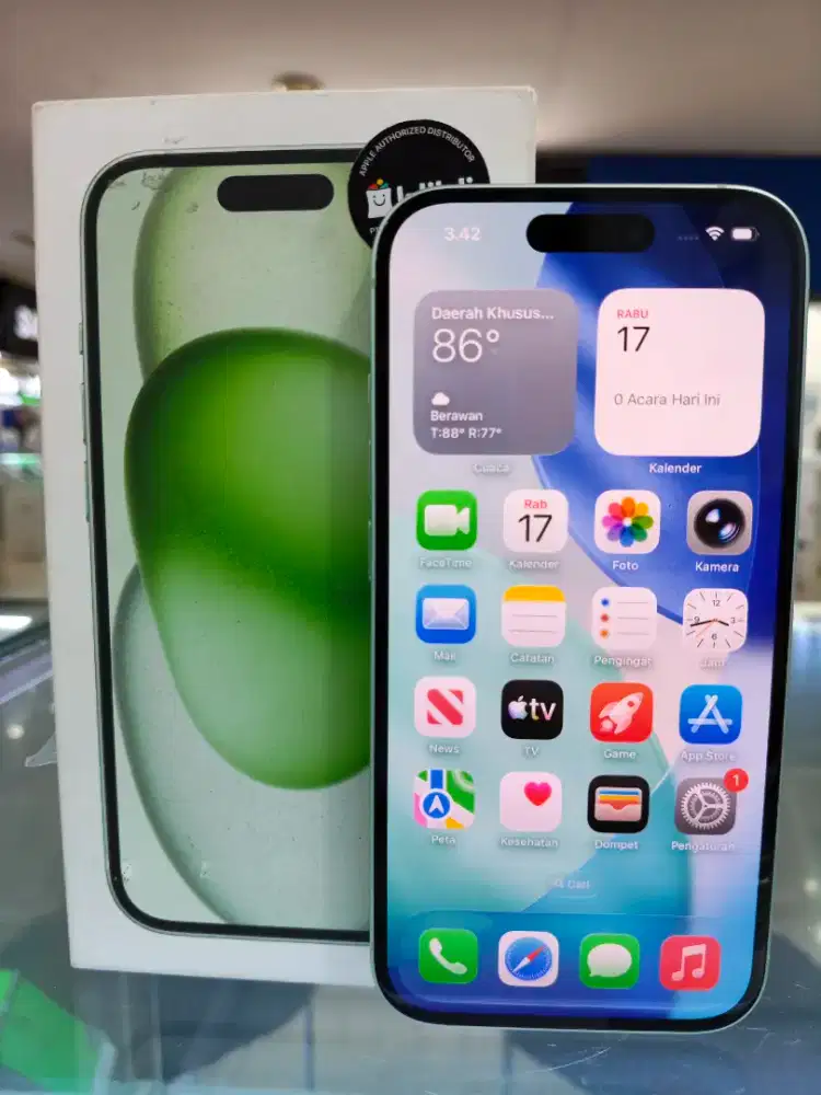 Iphone 15 128GB Bekas Garansi iBox sampai Februari 2026