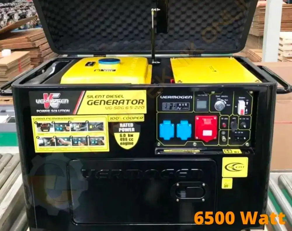 Genset silent vermogen 6,5kw