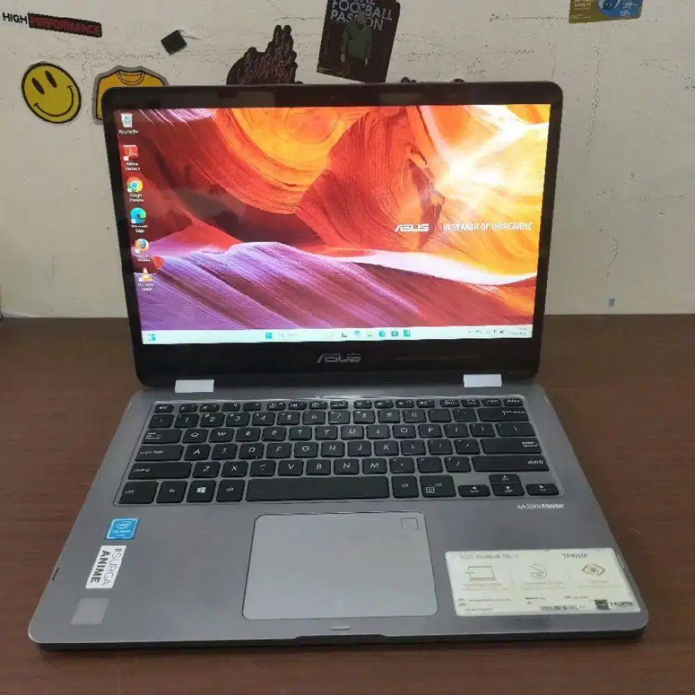 laptop asus vivobook TP401MAR N4020 4 256 SSD touchscren
