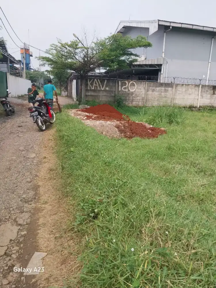 Jual butuh kav industri  luas 500mtr bisa perluasan