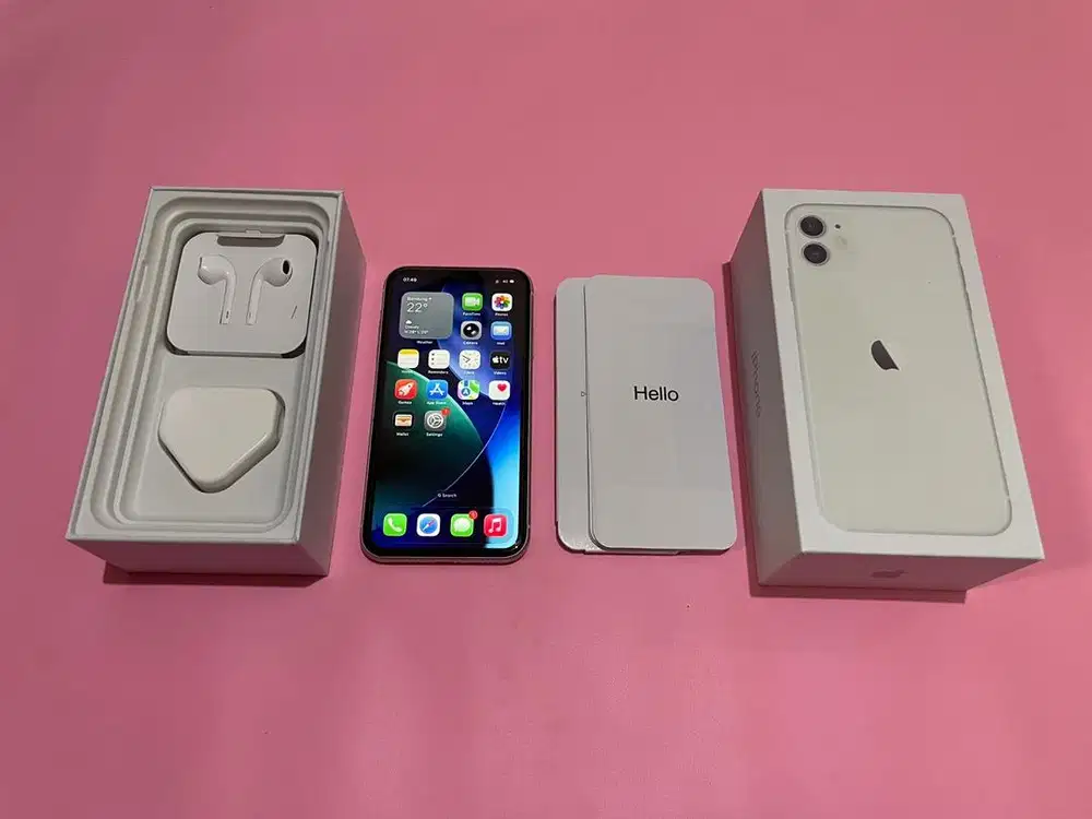 iPhone 11 128gb bea cukai setara iBox dual sim nano-nano fullset