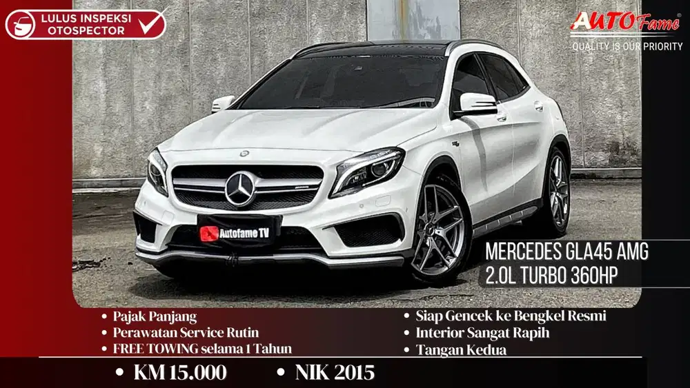 Mercedes GLA45 AMG 2.0L Turbo 360HP NIK 2015