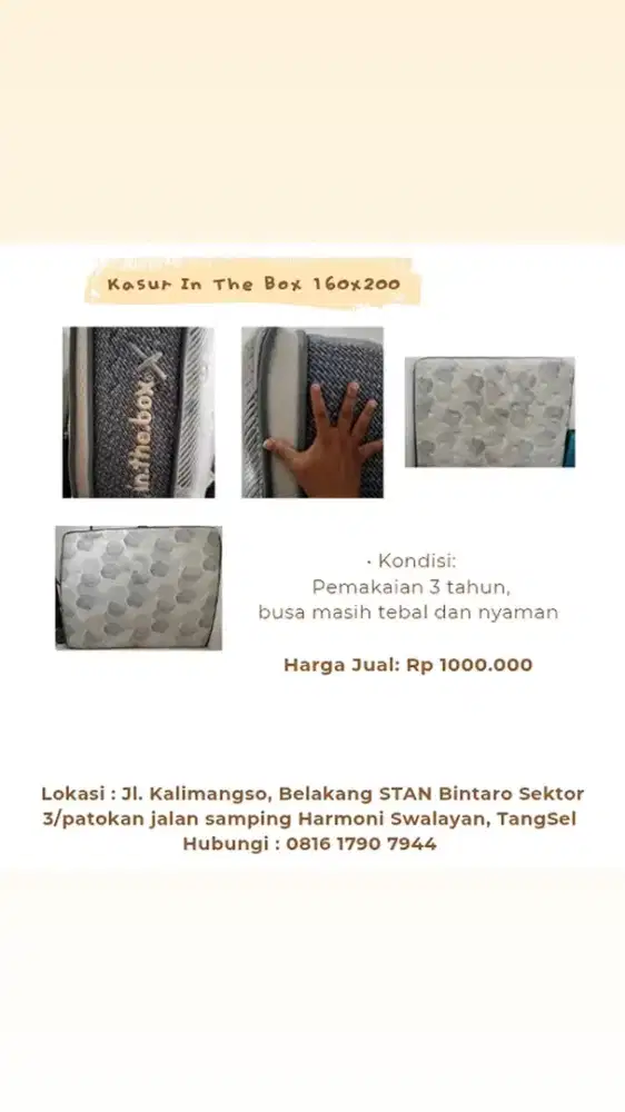 Kasur In The Box ukuran 160x200