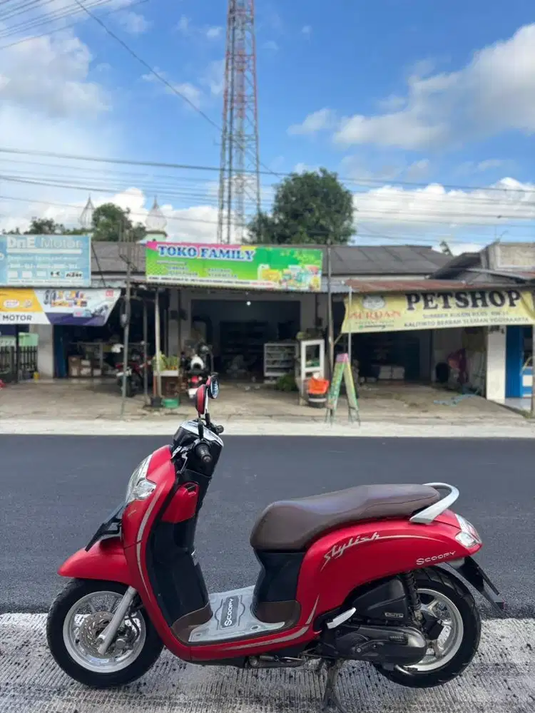Honda scoopy merah 2019 original