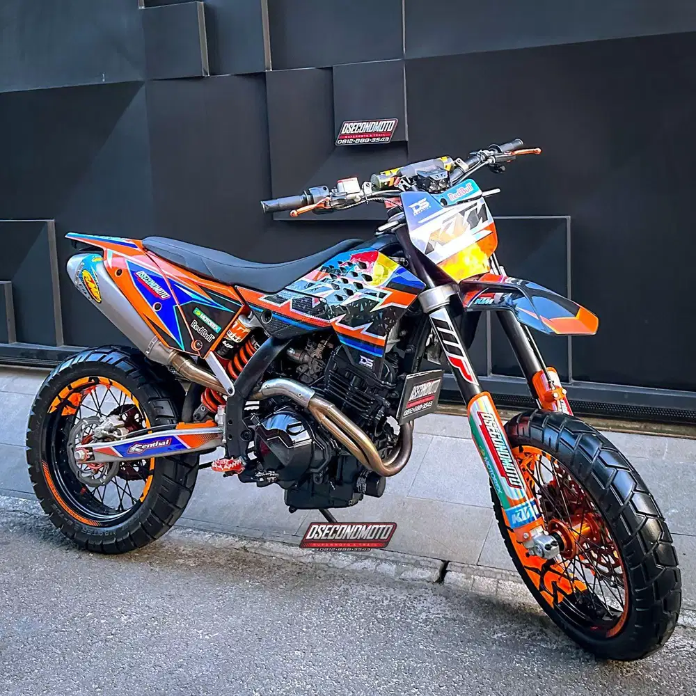 KTM 250 SUPERMOTO ‼️MESIN NINJA 2 SILINDER PART TRAIL BRANDED DTRAKER