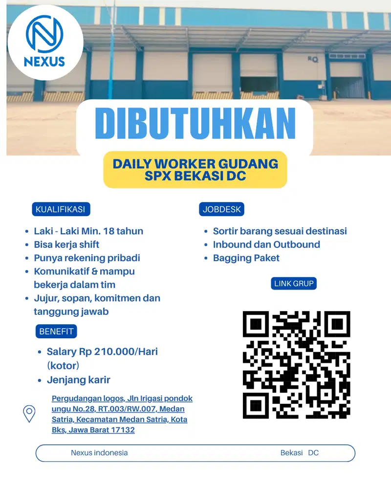 LOKER BEKASI DC LOGOS NEXUS