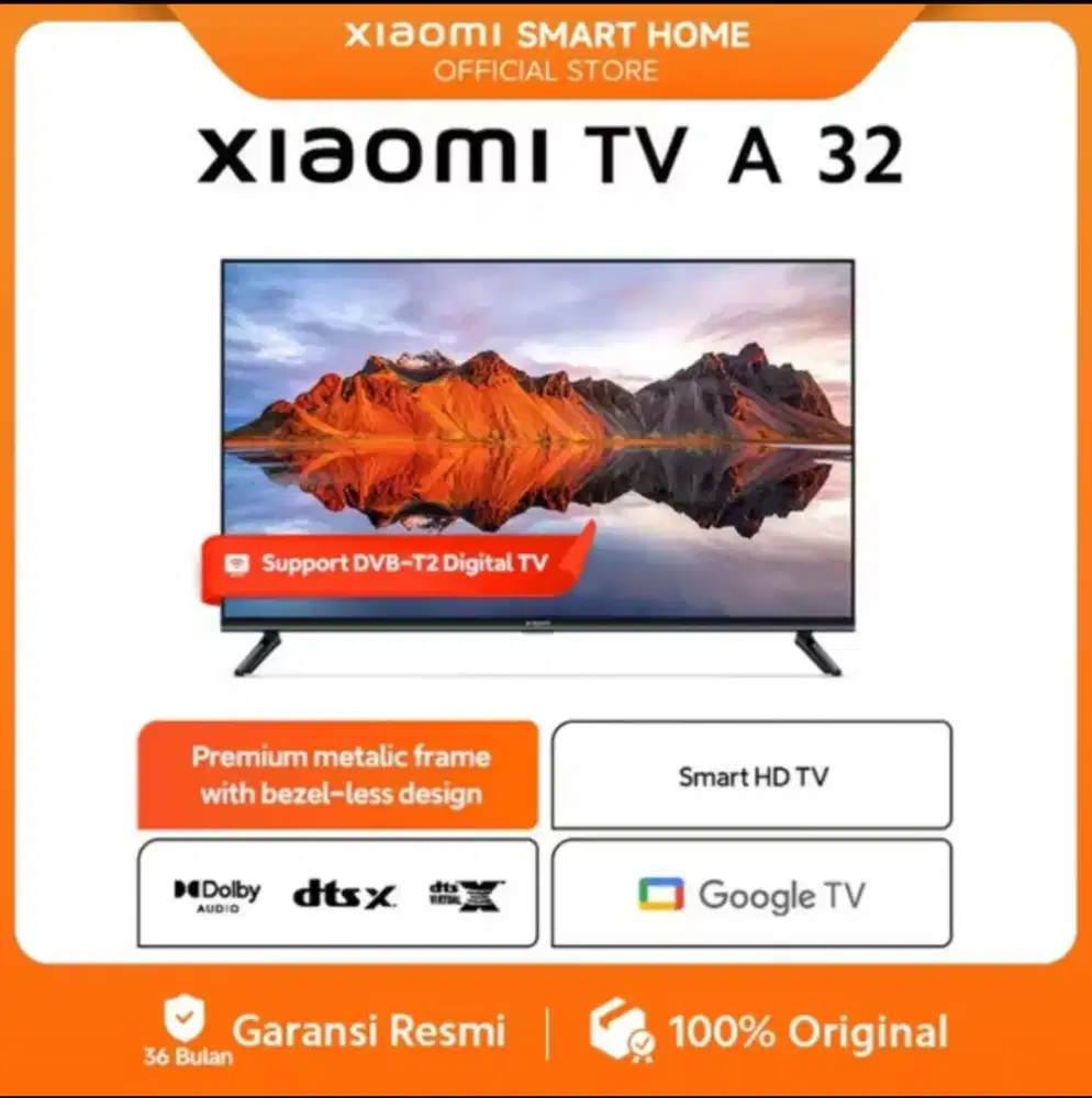 Xiaomi SmartTV Android 32 GoogleTV Netflix YouTube Digital Baru